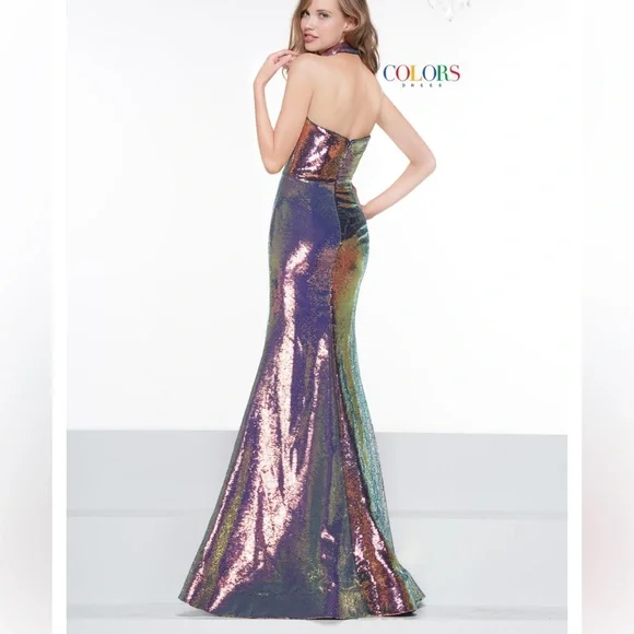 NWT Colors Dress 2048 Conspicuous Mermaid Gown Size 8. - Picture 2 of 4